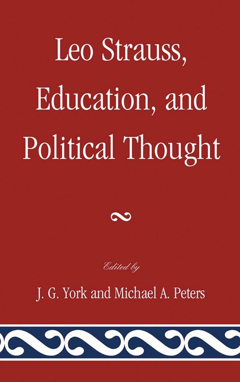 Produktbild: Leo Strauss, Education, and Political Thought