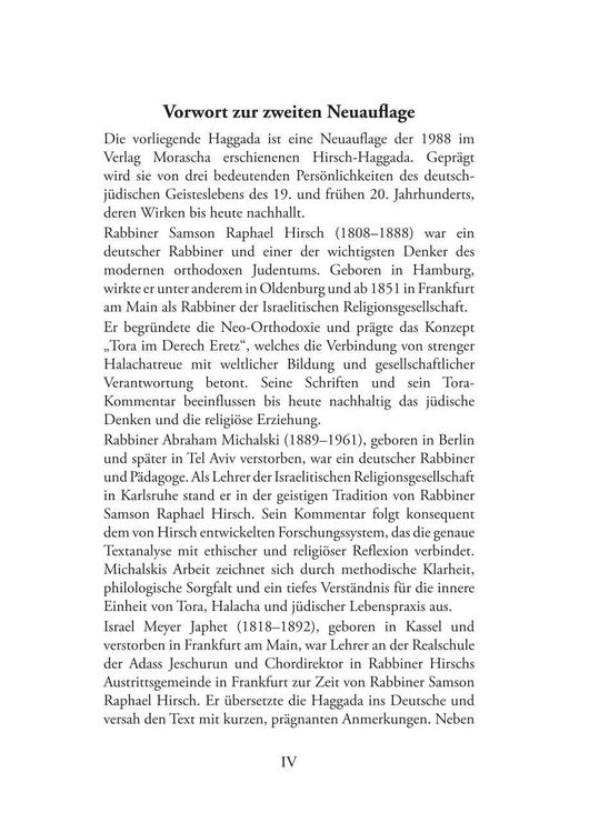 Produktbild: Hirsch-Haggada