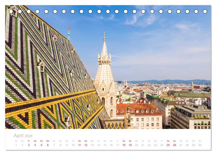 Produktbild: W I E N E R Impressionen (Tischkalender 2026 DIN A5 quer), CALVENDO Monatskalender