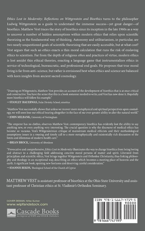 Produktbild: Ethics Lost in Modernity