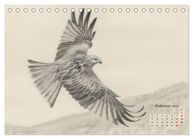 Produktbild: Wilde Seelen - Tierische Momente in Graphit (Tischkalender 2026 DIN A5 quer), CALVENDO Monatskalender