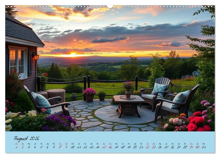 Produktbild: Zwischen H&uuml;geln und Tr&auml;umen &ndash; magische Orte, an denen die Zeit stillsteht (Wandkalender 2026 DIN A2 quer), CALVENDO Monatskalender