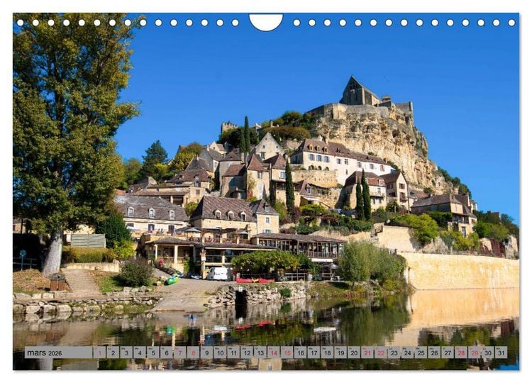 Produktbild: La beaut&eacute; de la Dordogne &ndash; Ancienne et mystique (Calendrier mural 2026 DIN A4 vertical), CALVENDO calendrier mensuel