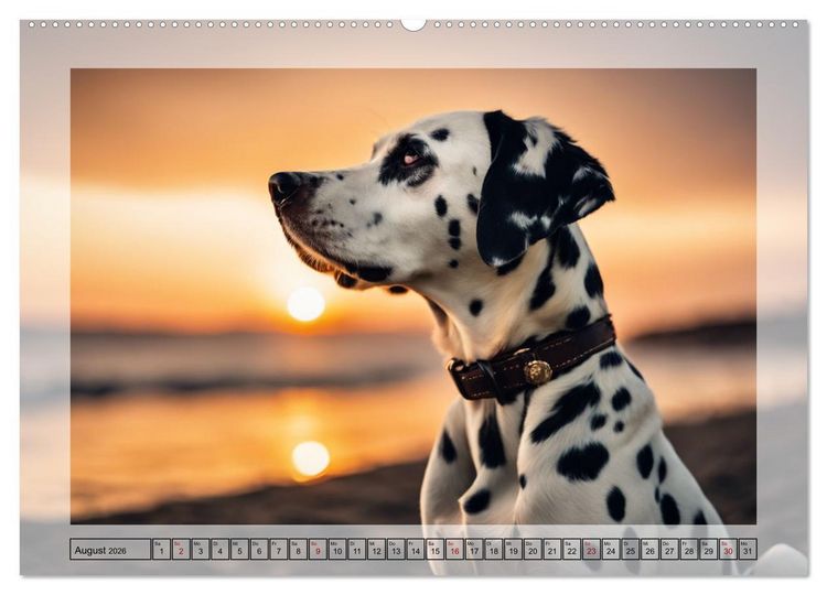 Produktbild: Dalmatiner - freundliche Temperamentsbolzen (hochwertiger Premium Wandkalender 2026 DIN A2 quer), Kunstdruck in Hochglanz