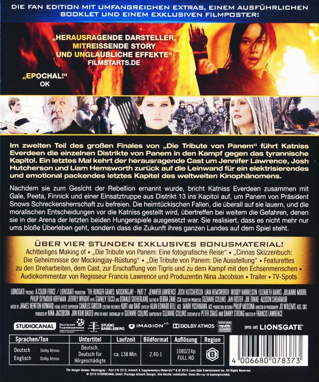 Produktbild: Die Tribute von Panem - Mockingjay 2 - Fan Edition