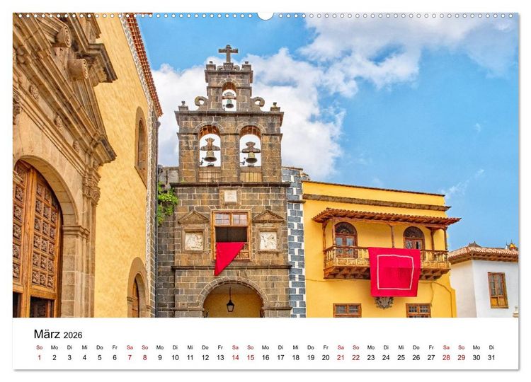 Produktbild: Teneriffas sch&ouml;nste St&auml;dte - La Laguna und La Orotava (Wandkalender 2026 DIN A2 quer), CALVENDO Monatskalender