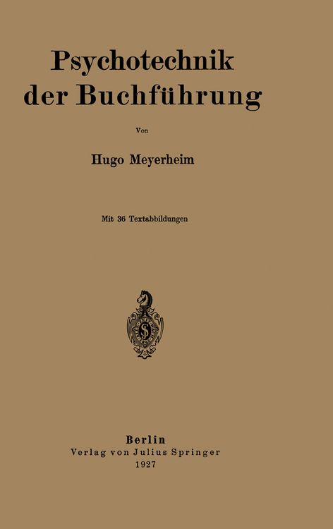 Produktbild: Psychotechnik der Buchf&uuml;hrung