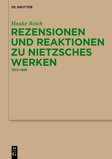 Produktbild: Rezensionen und Reaktionen zu Nietzsches Werken