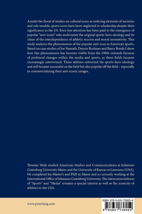 Produktbild: The Popular Anti-Icon in American Sports