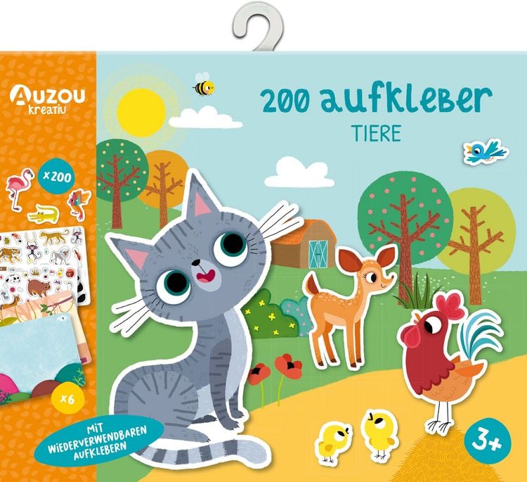 Produktbild: 200 Aufkleber - Tiere
