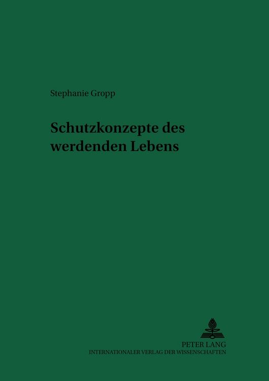 Produktbild: Schutzkonzepte des werdenden Lebens