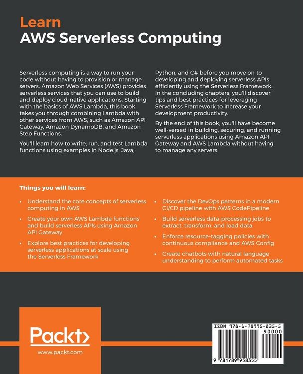 Produktbild: Learn AWS Serverless Computing