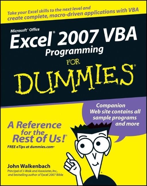 Produktbild: Excel 2007 VBA Programming For Dummies