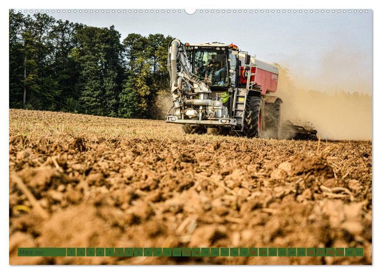 Produktbild: Landwirtschaft - G&uuml;lleausbringung (hochwertiger Premium Wandkalender 2027 DIN A2 quer), Kunstdruck in Hochglanz