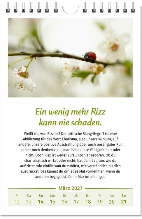 Produktbild: Der Lebensfreude-Kalender 2027 im Gro&szlig;format