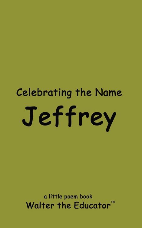 Produktbild: Celebrating the Name Jeffrey