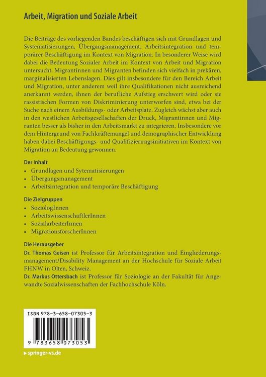 Produktbild: Arbeit, Migration und Soziale Arbeit