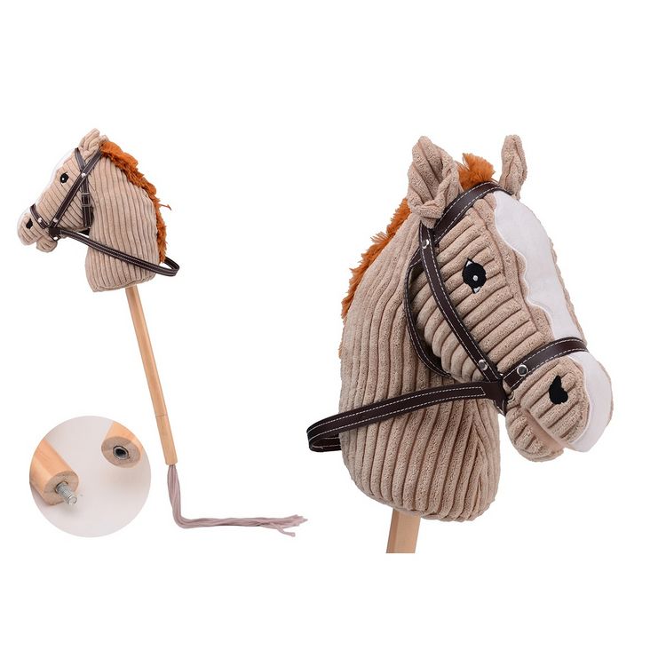 Produktbild: Holly Horse Steckenpferd braun mit Sound und kurzem Stock