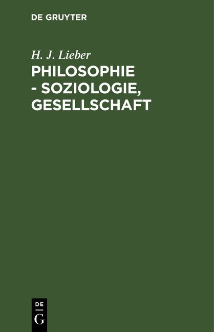 Produktbild: Philosophie - Soziologie, Gesellschaft