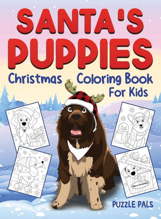Produktbild: Santa's Puppies Coloring Book For Kids