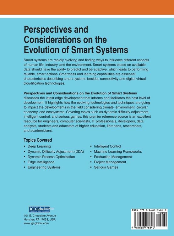 Produktbild: Perspectives and Considerations on the Evolution of Smart Systems