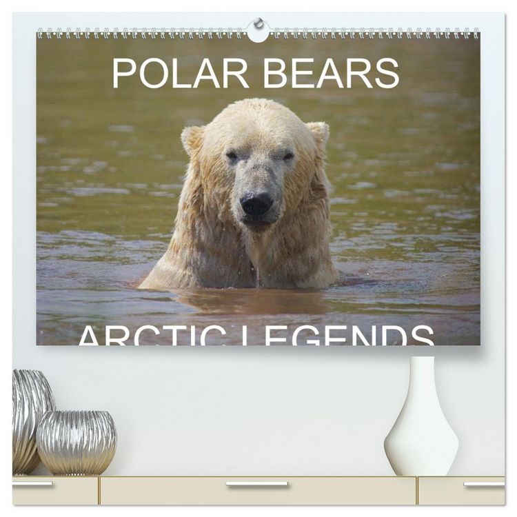 Produktbild: POLAR BEARS - ARCTIC LEGENDS (High Quality Premium Wall Calendar 2026 DIN A2 landscape),CALVENDO 12 Month Wall Calendar