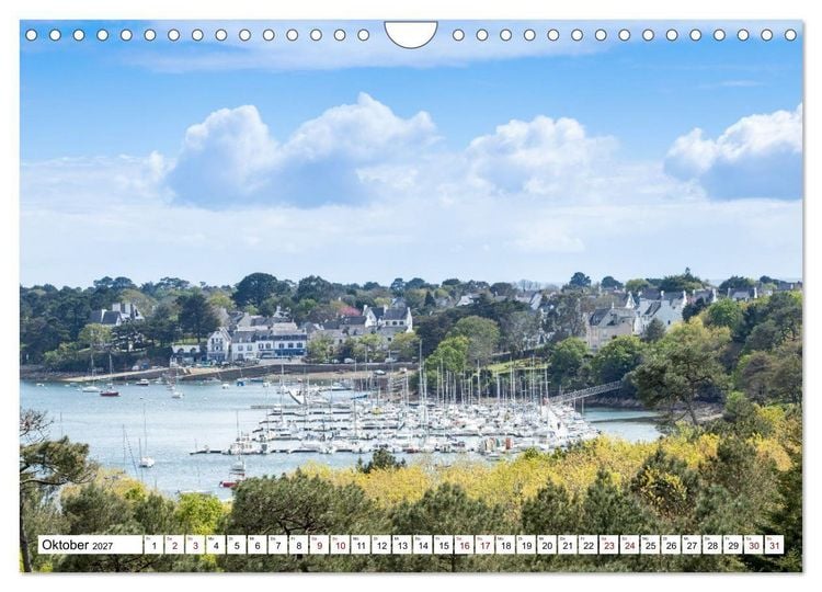 Produktbild: Hausbooturlaub Frankreich - Bretagne (Wandkalender 2027 DIN A4 quer), CALVENDO Monatskalender