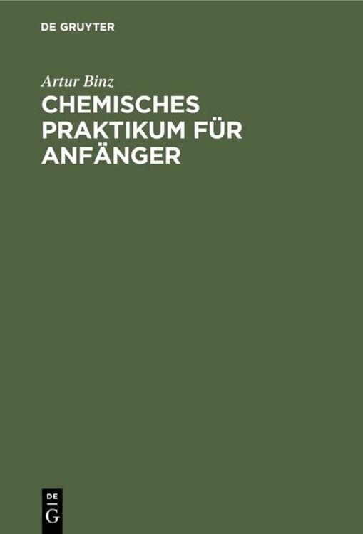 Produktbild: Chemisches Praktikum f&uuml;r Anf&auml;nger