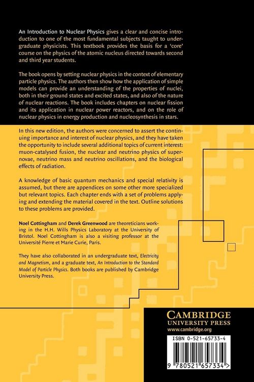 Produktbild: An Introduction to Nuclear Physics