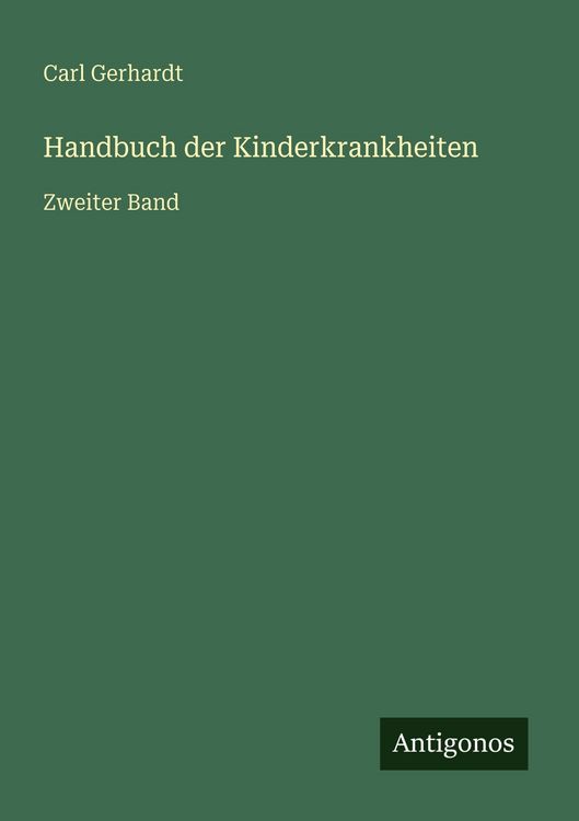 Produktbild: Handbuch der Kinderkrankheiten