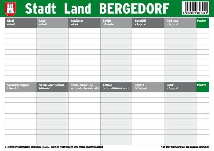 Produktbild: Hamburg: Stadt Land Bergedorf