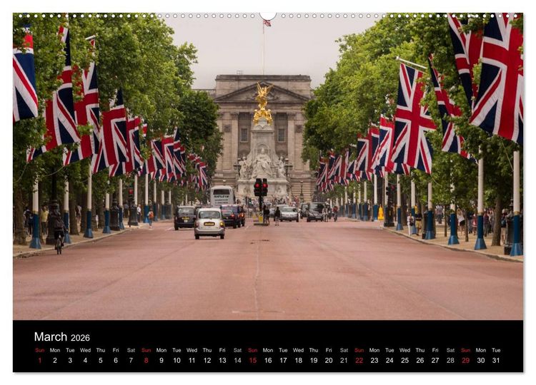 Produktbild: London 2026 (High Quality Premium Wall Calendar 2026 DIN A2 landscape),CALVENDO 12 Month Wall Calendar