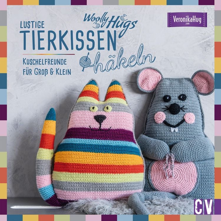Produktbild: Woolly Hugs Lustige Tierkissen h&auml;keln