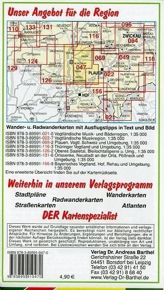 Produktbild: Radwander- und Wanderkarte Schleiz