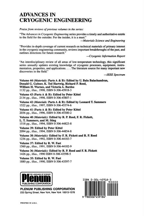 Produktbild: Advances in Cryogenic Engineering Materials