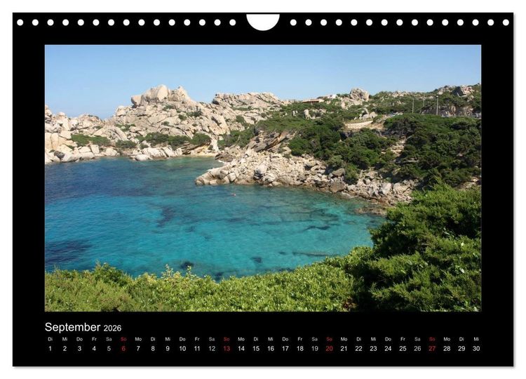 Produktbild: Sardinien (Wandkalender 2026 DIN A4 quer), CALVENDO Monatskalender