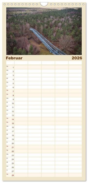 Produktbild: Familienplaner 2026 - Die Lausitz - Region im Wandel mit 5 Spalten (Wandkalender, 21 x 45 cm) CALVENDO
