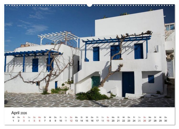 Produktbild: Paros, Perle der Kykladen (Wandkalender 2026 DIN A2 quer), CALVENDO Monatskalender