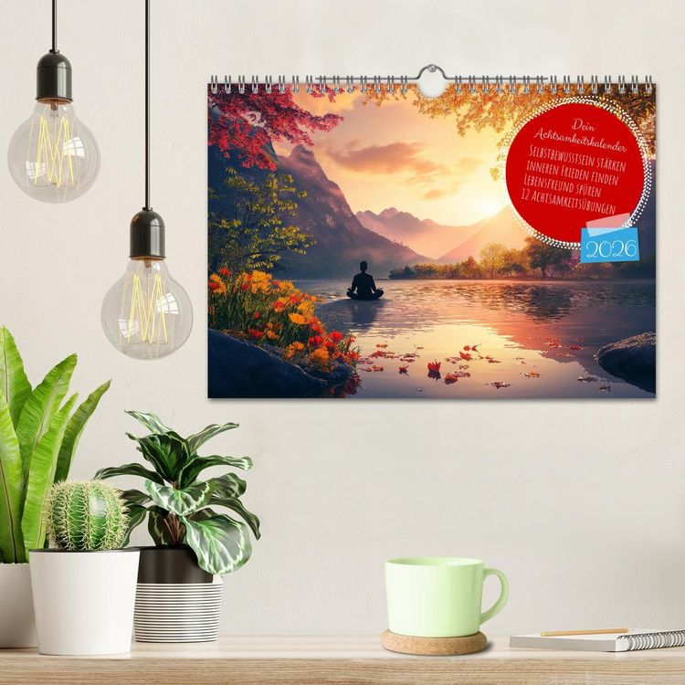 Produktbild: Dein Achtsamkeitskalender (Wandkalender 2026 DIN A4 quer), CALVENDO Monatskalender