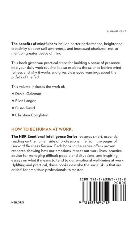 Produktbild: Mindfulness (HBR Emotional Intelligence Series)