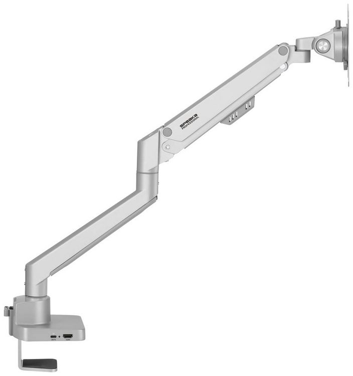 Produktbild: SpeaKa Professional Monitor-Tischhalterung SP-MM-600 1 Display(s) 43,2cm (17\") - 81,3cm (32\") Silber Rotierbar, Neigbar