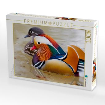 Produktbild: CALVENDO Puzzle Mandarinente | 1000 Teile Lege-Gr&ouml;&szlig;e 64x48cm Foto-Puzzle f&uuml;r gl&uuml;ckliche Stunden