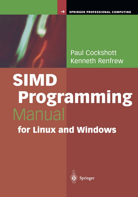 Produktbild: SIMD Programming Manual for Linux and Windows