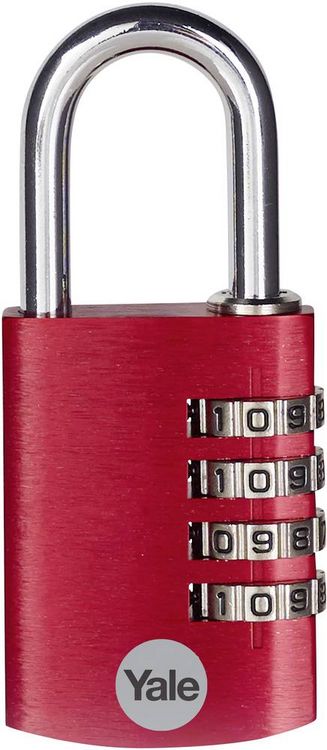 Produktbild: YALE YE3CB/38/131/1/CO Vorh&auml;ngeschloss 38mm Rot Zahlenschloss