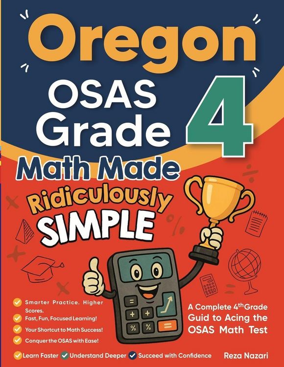 Produktbild: Oregon OSAS Grade 4 Math Made Ridiculously Simple