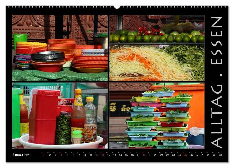 Produktbild: Kambodscha - Highlights aus Asien 2026 (Wandkalender 2026 DIN A2 quer), CALVENDO Monatskalender