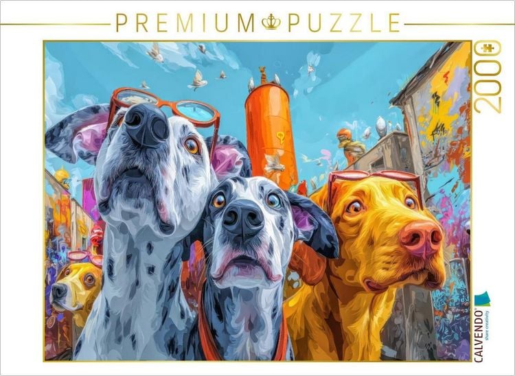 Produktbild: CALVENDO Puzzle Bunte Stadt | 2000 Teile Lege-Gr&ouml;&szlig;e 90x67cm Foto-Puzzle f&uuml;r gl&uuml;ckliche Stunden