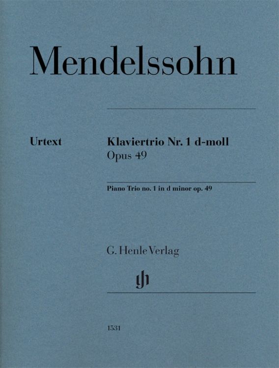 Produktbild: Felix Mendelssohn Bartholdy - Klaviertrio Nr. 1 d-moll op. 49