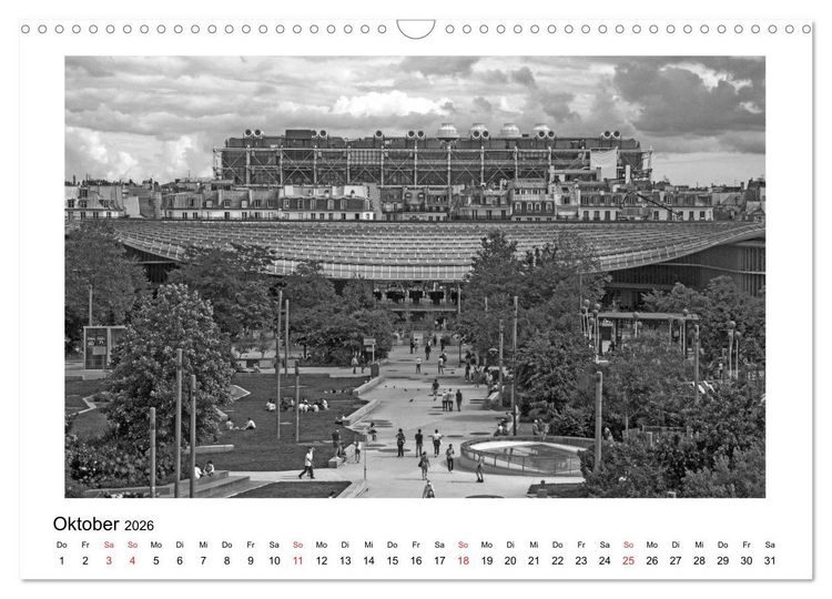 Produktbild: Paris vive la m&eacute;tropole (Wandkalender 2026 DIN A3 quer), CALVENDO Monatskalender