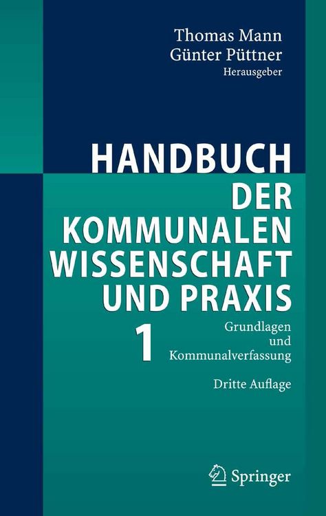 Produktbild: Handbuch der kommunalen Wissenschaft und Praxis